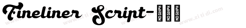 Fineliner Script字体转换